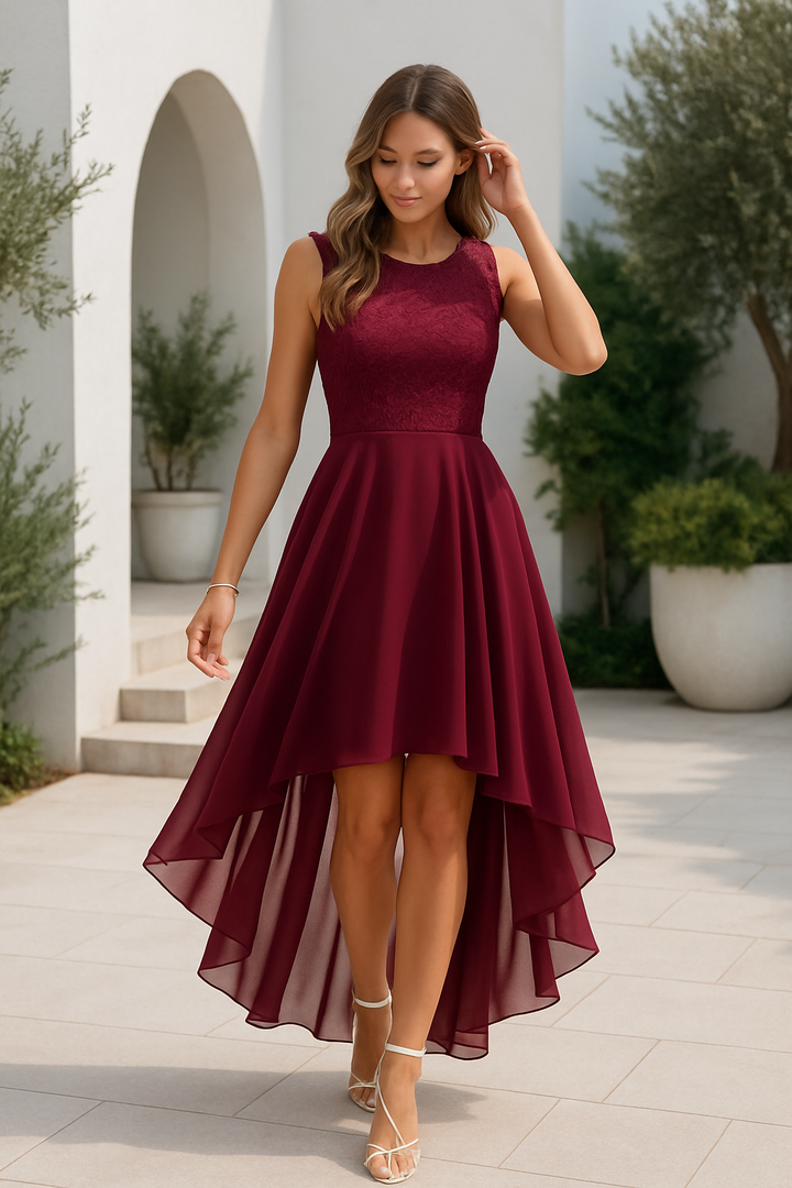 Kaitlyn | Women’s Wedding Guest High-Low Elegant Dress