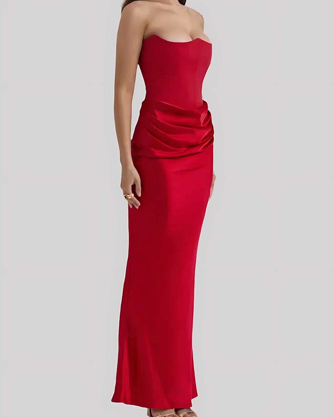 Claire | Women’s Wedding Guest Draped Maxi Dress