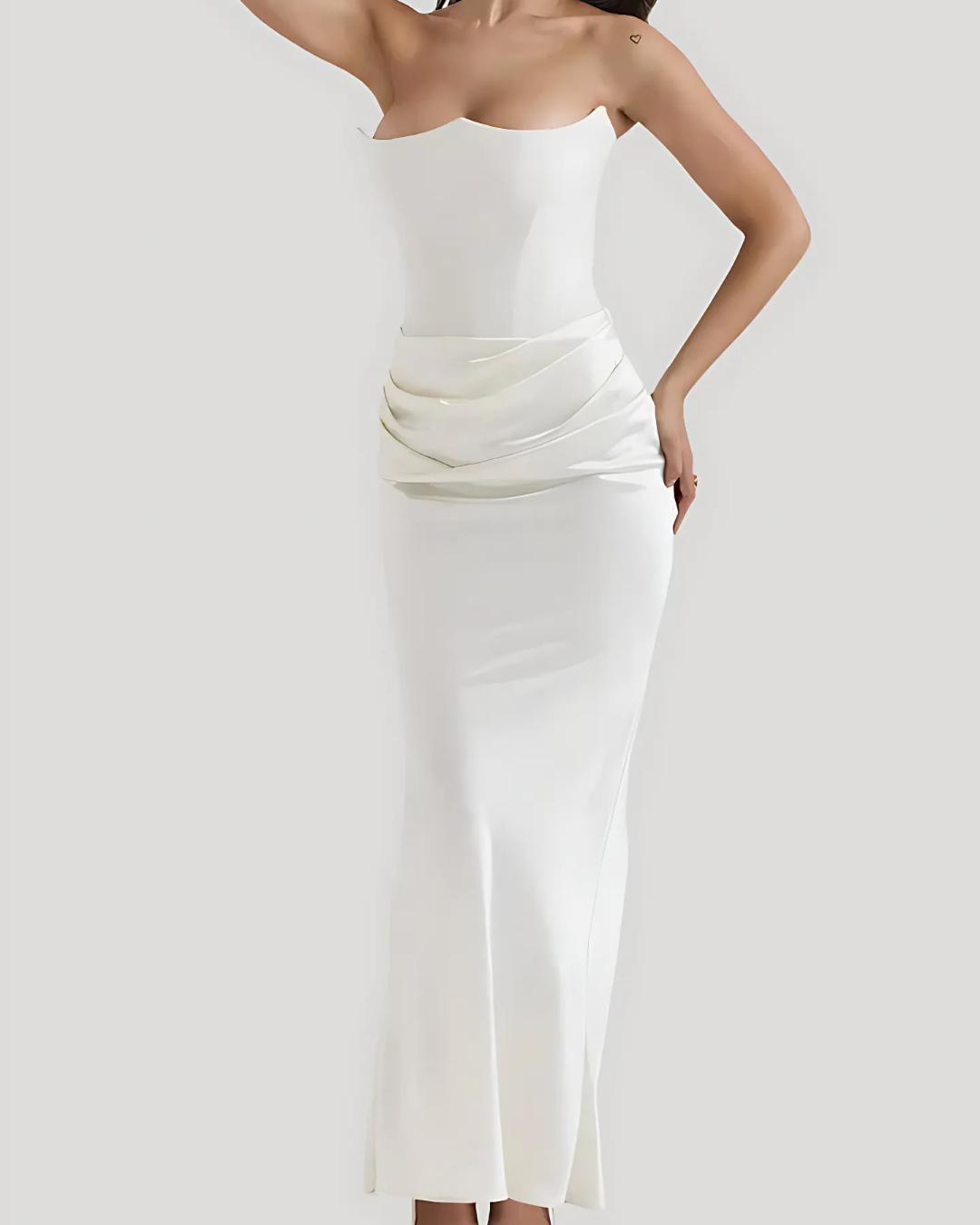 Claire | Women’s Wedding Guest Draped Maxi Dress