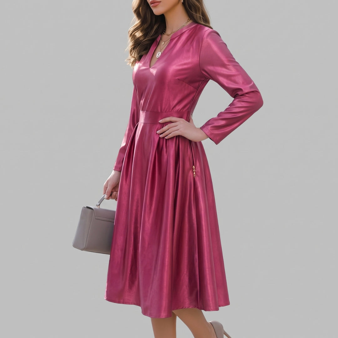 Avelina | V-Neck Midi Dress