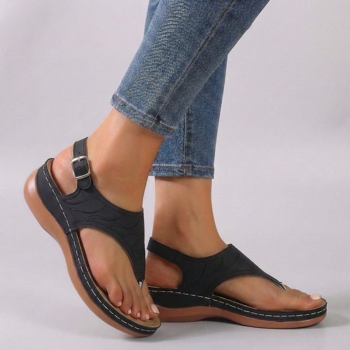 Amelia | Women’s Comfort Fit Ankle Strap Wedge Sandals