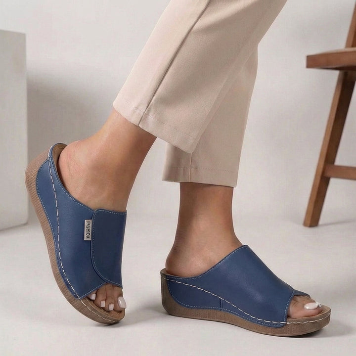 Madison | Women’s Orthopedic Slip-On Wedge Comfort Slippers