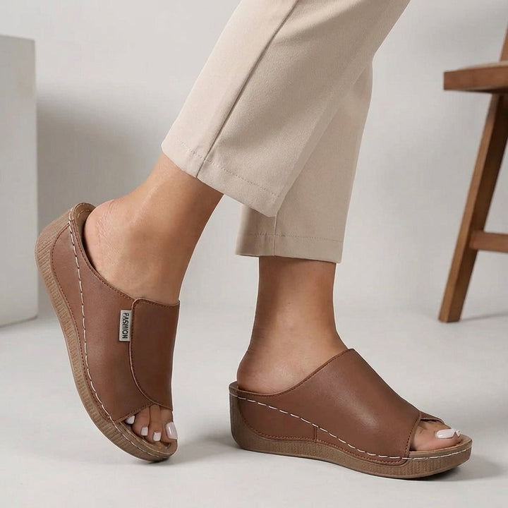 Madison | Women’s Orthopedic Slip-On Wedge Comfort Slippers