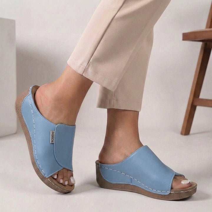 Madison | Women’s Orthopedic Slip-On Wedge Comfort Slippers