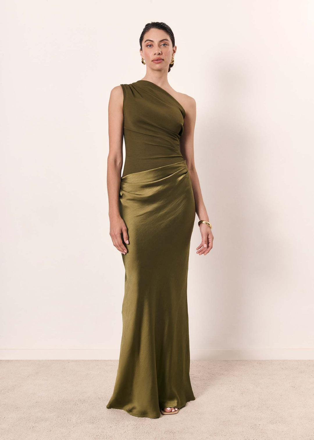 Maya | Women Wedding Guest Dress One-Shoulder Evening Dress