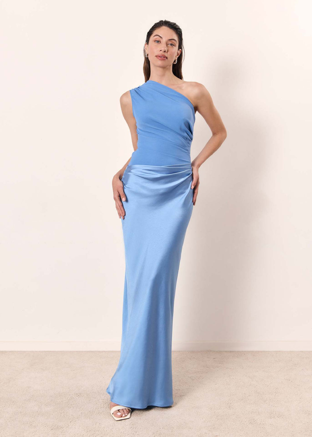 Maya | Women Wedding Guest Dress One-Shoulder Evening Dress