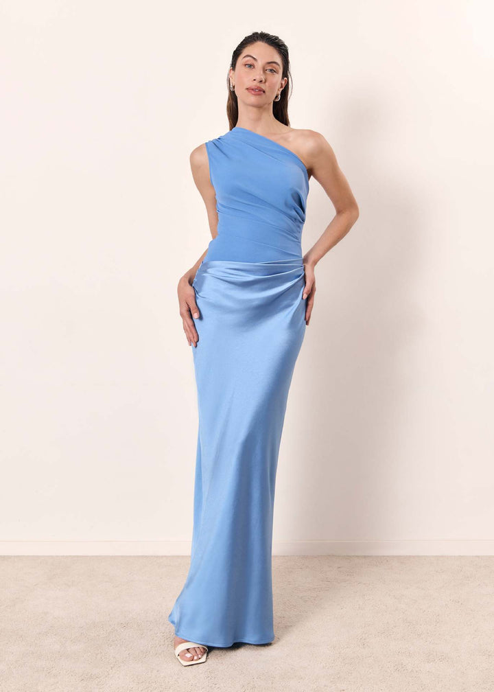 Maya | Women Wedding Guest Dress One-Shoulder Evening Dress