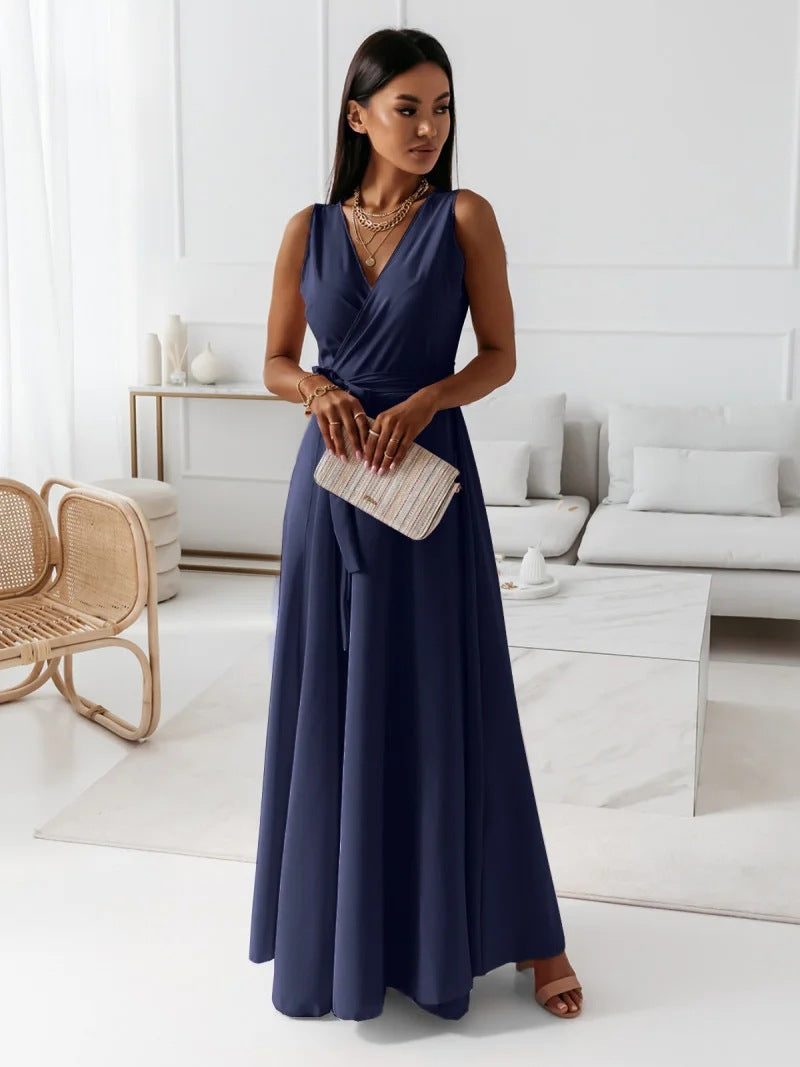 Hailey | Women Wedding Guest Elegant Wrap Maxi Dress