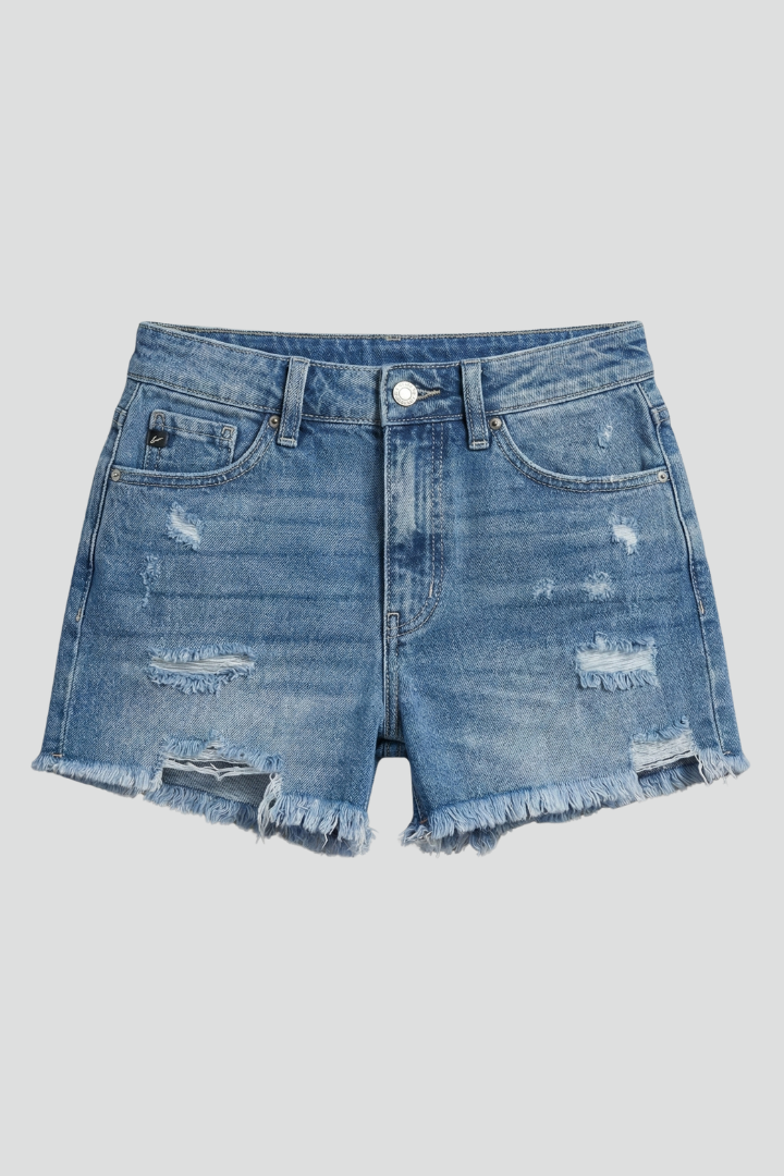 Caroline | Women’s Shorts With Frayed Hem Details