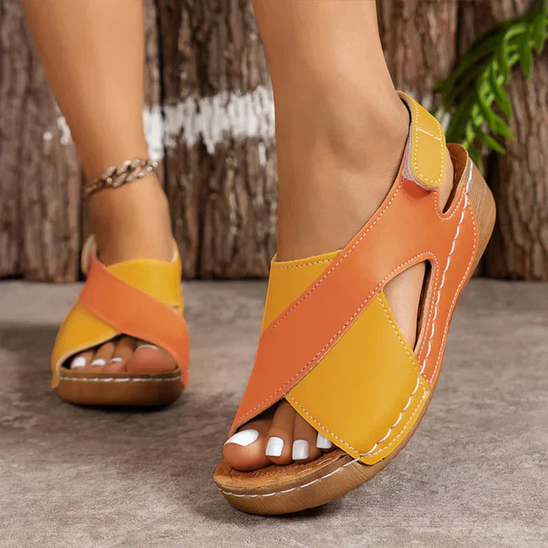 Bella | Womens Orthopedic Cross Strap Sandals