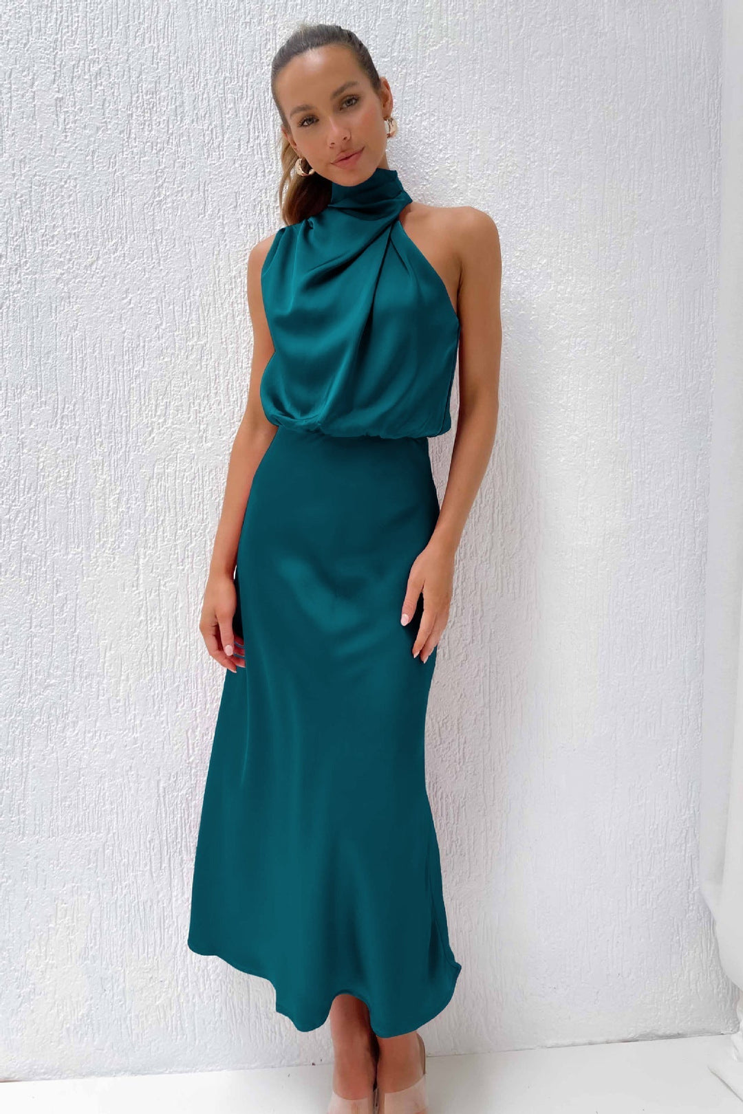 Faith | Women’s Chic Halter Evening Dress