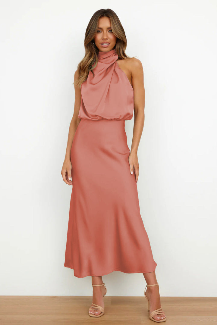 Faith | Women’s Chic Halter Evening Dress