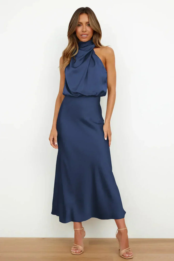 Faith | Women’s Chic Halter Evening Dress