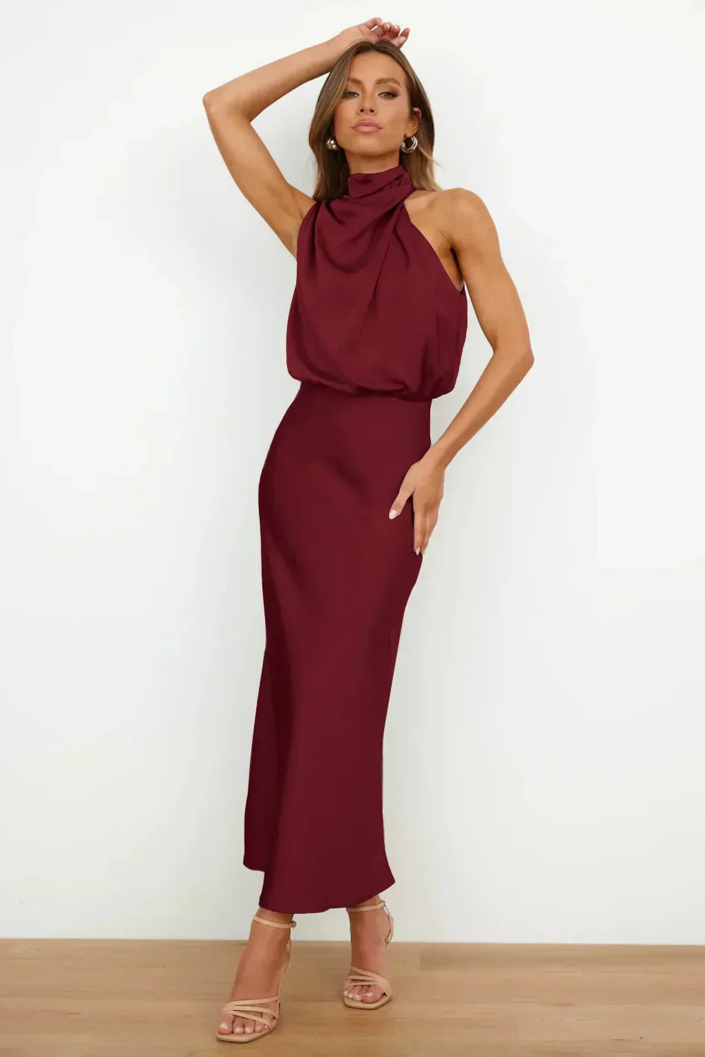 Faith | Women’s Chic Halter Evening Dress