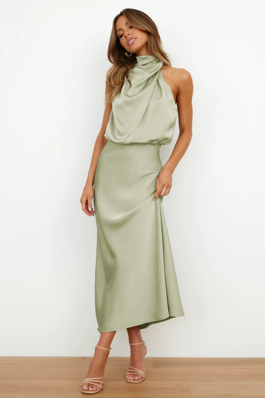 Faith | Women’s Chic Halter Evening Dress