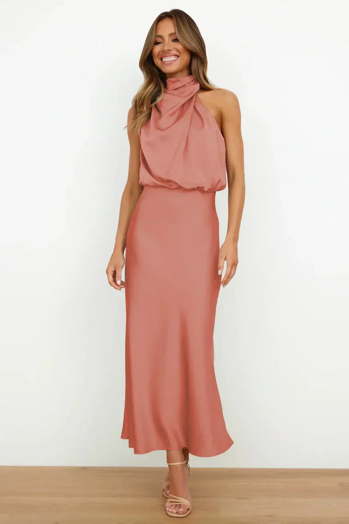 Faith | Women’s Chic Halter Evening Dress