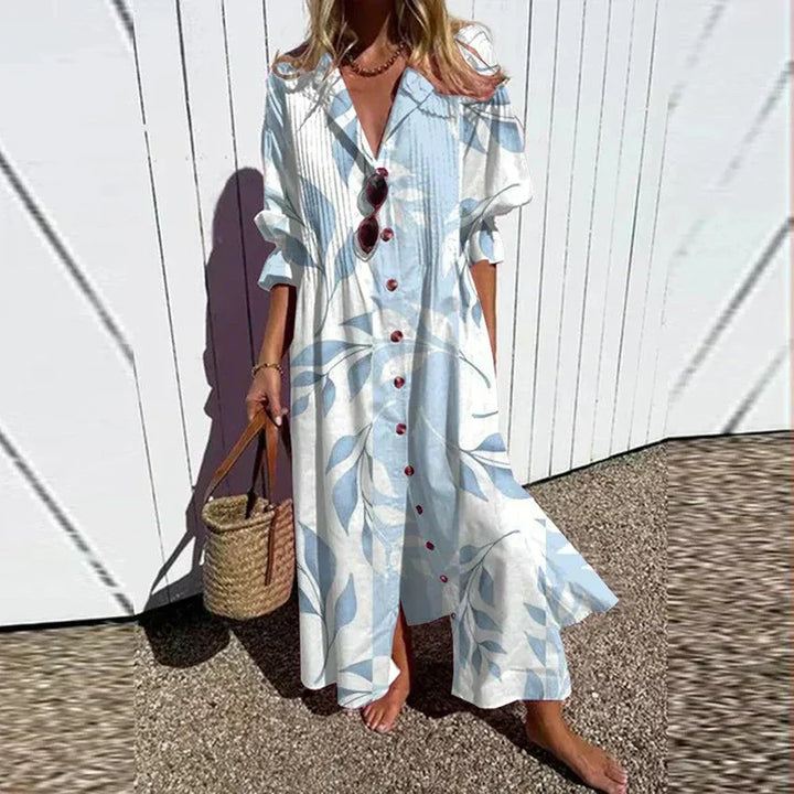 Catherine | Women’s Boho Floral Long Sleeve Maxi Dress