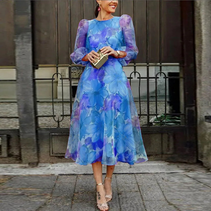 Blair | Women Wedding Guest Dress Formal Floral Midi Dress