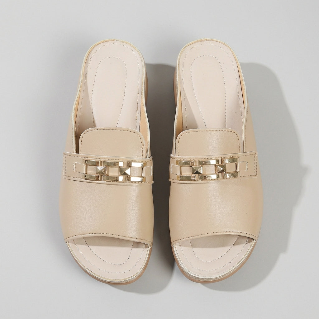 Kylie | Women’s Orthopedic Slip-On Buckle Detail Sandals