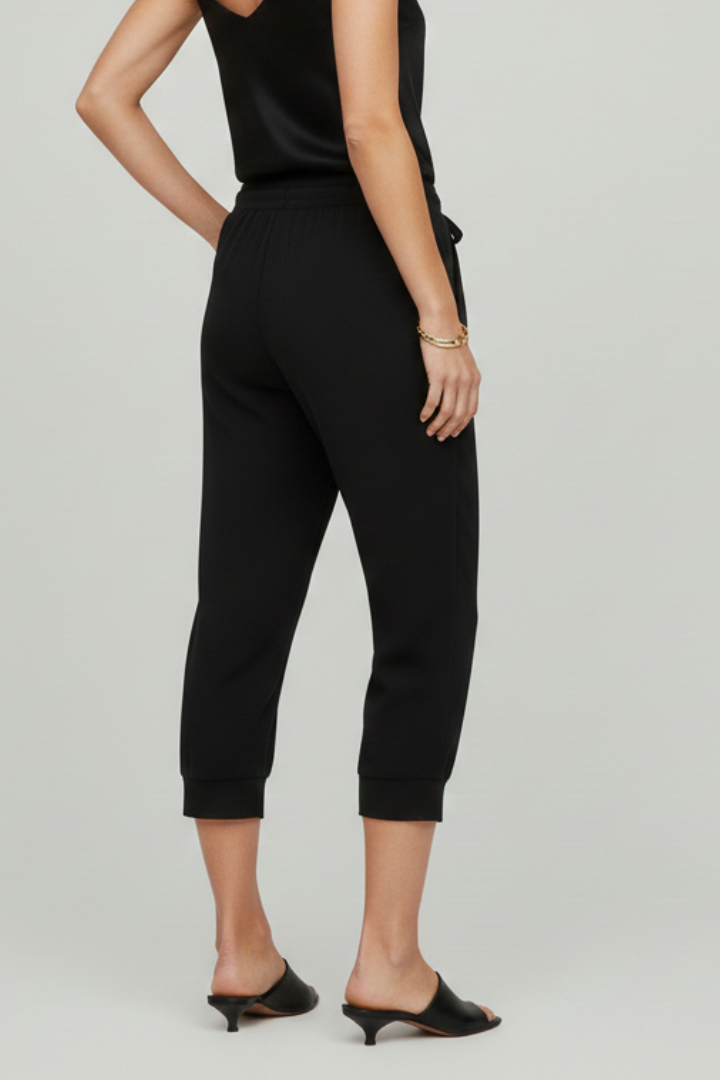 Audrey | Women’s Capri Pants with Drawstring Waist and Side Pockets