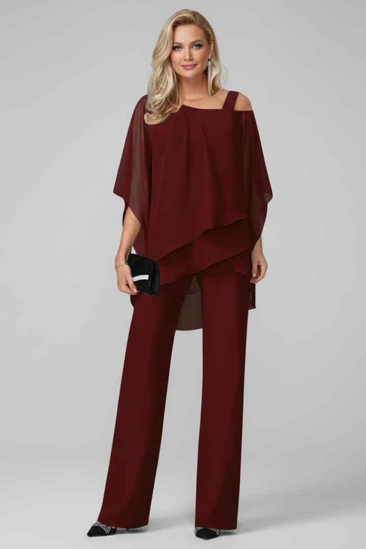 Chloe | Women’s Off-Shoulder Flowing Wide-Leg Jumpsuit