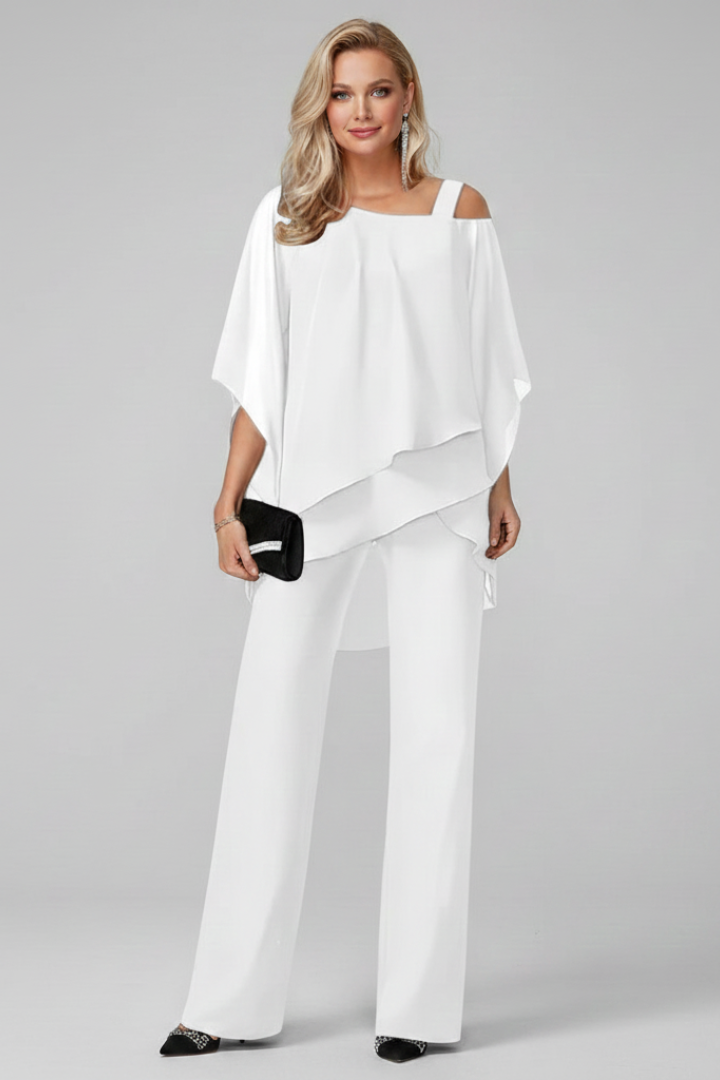 Chloe | Women’s Off-Shoulder Flowing Wide-Leg Jumpsuit