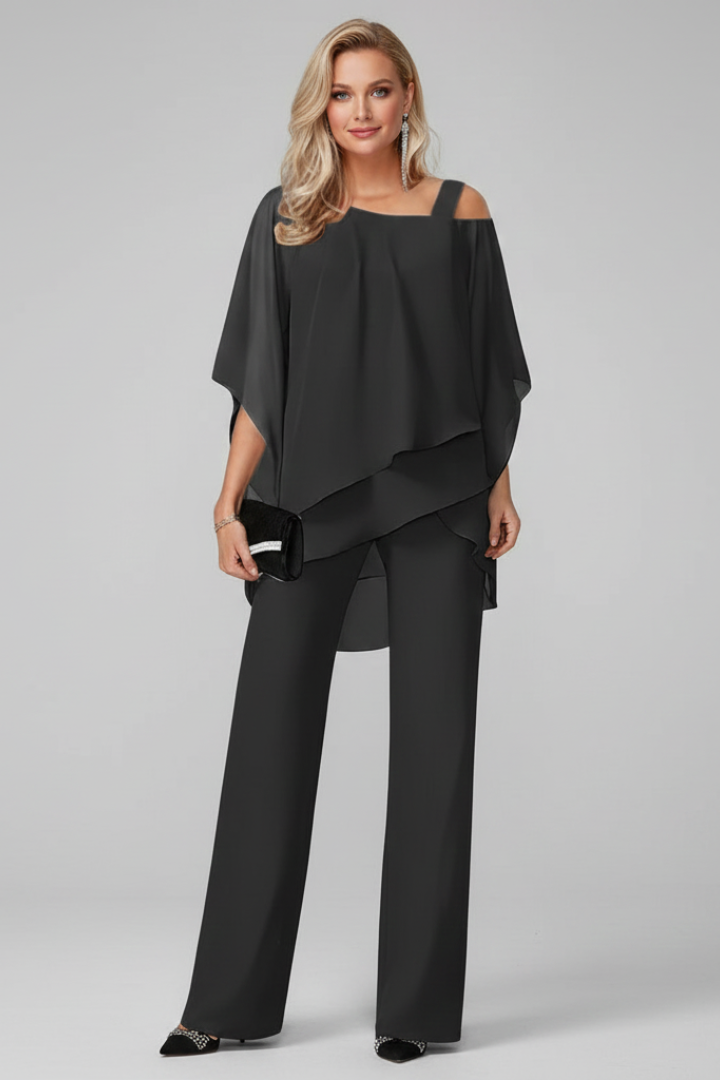 Chloe | Women’s Off-Shoulder Flowing Wide-Leg Jumpsuit