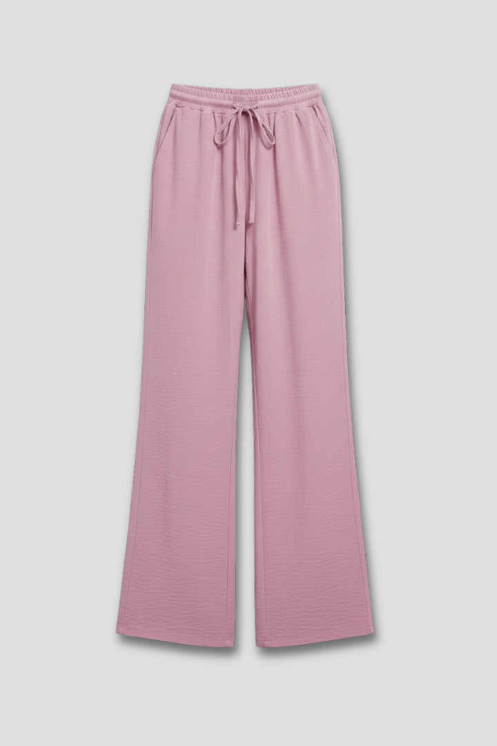Caroline | Women’s Casual Palazzo Pants with Drawstring Waist and Side Pockets