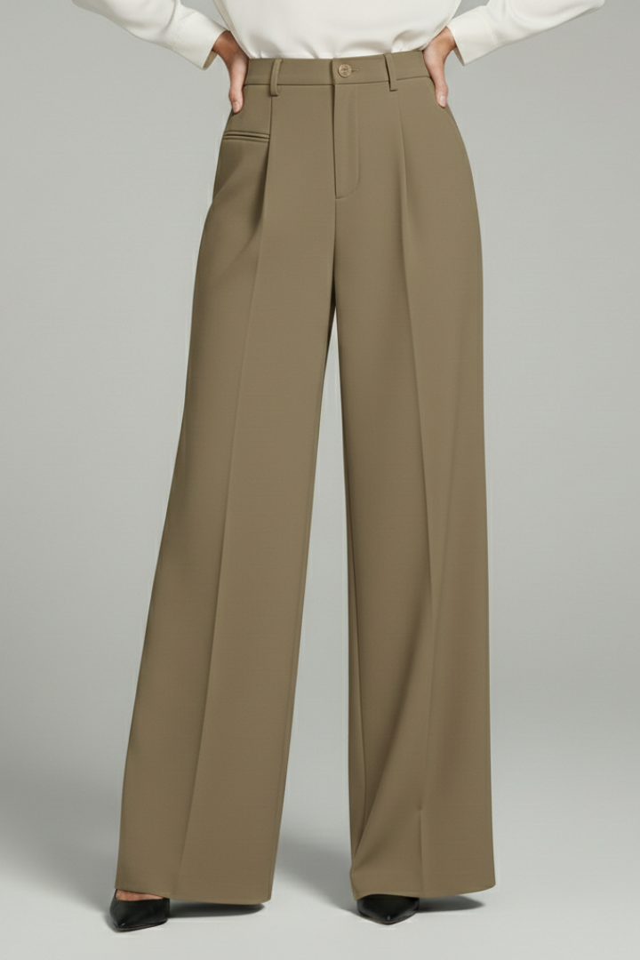 Blair | Women’s Palazzo Pants with Front Pleats and Back Pockets