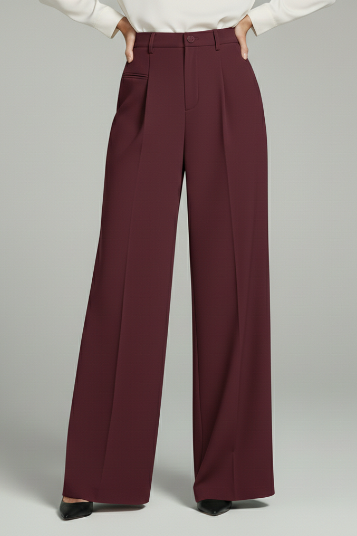 Blair | Women’s Palazzo Pants with Front Pleats and Back Pockets