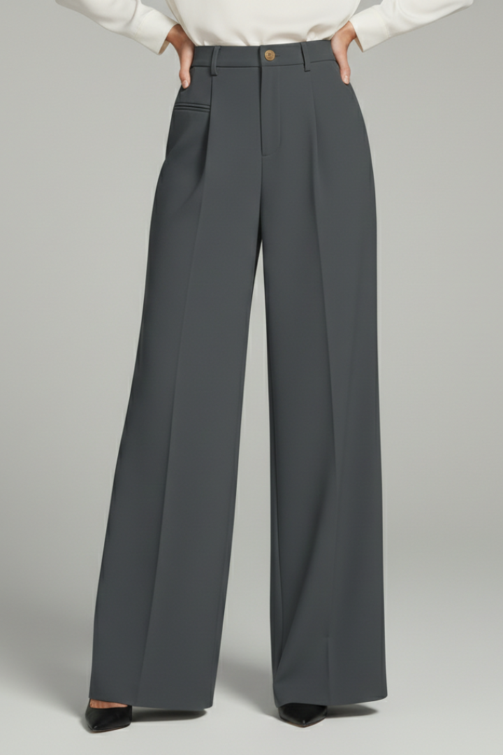 Blair | Women’s Palazzo Pants with Front Pleats and Back Pockets
