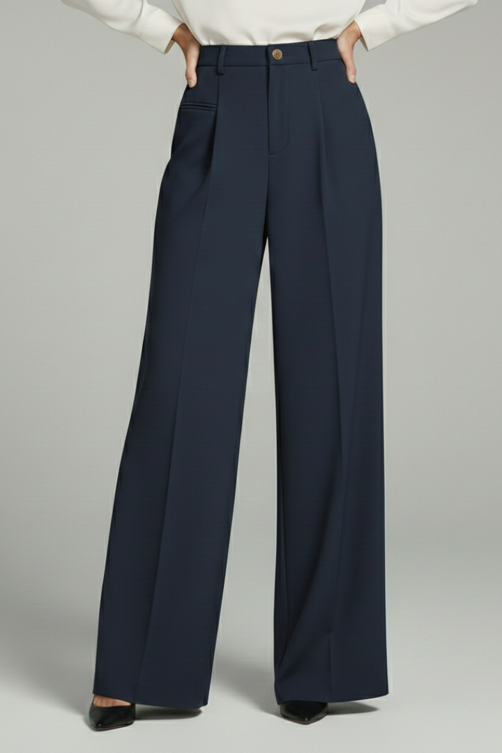 Blair | Women’s Palazzo Pants with Front Pleats and Back Pockets