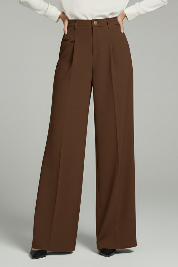 Blair | Women’s Palazzo Pants with Front Pleats and Back Pockets