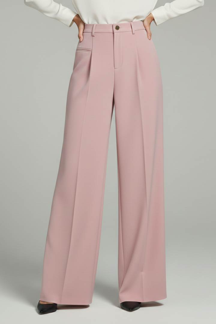 Blair | Women’s Palazzo Pants with Front Pleats and Back Pockets