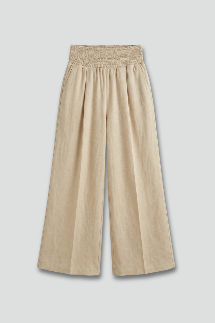Charlotte | Women’s Palazzo Pants with High Waist and Pleats