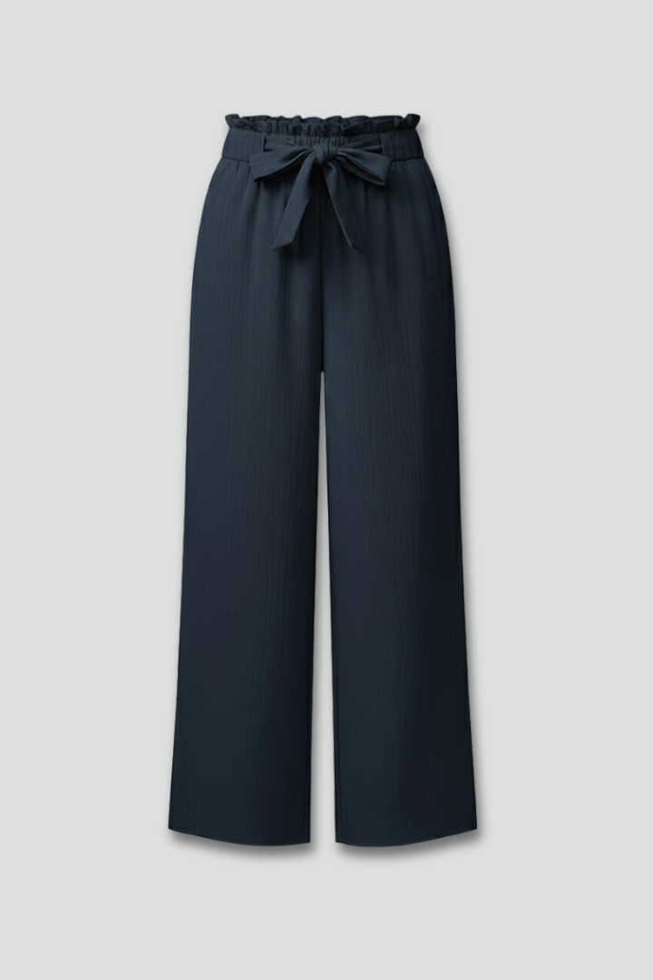 Daisy | Women’s Palazzo Pants with Tie Belt and Wide Legs