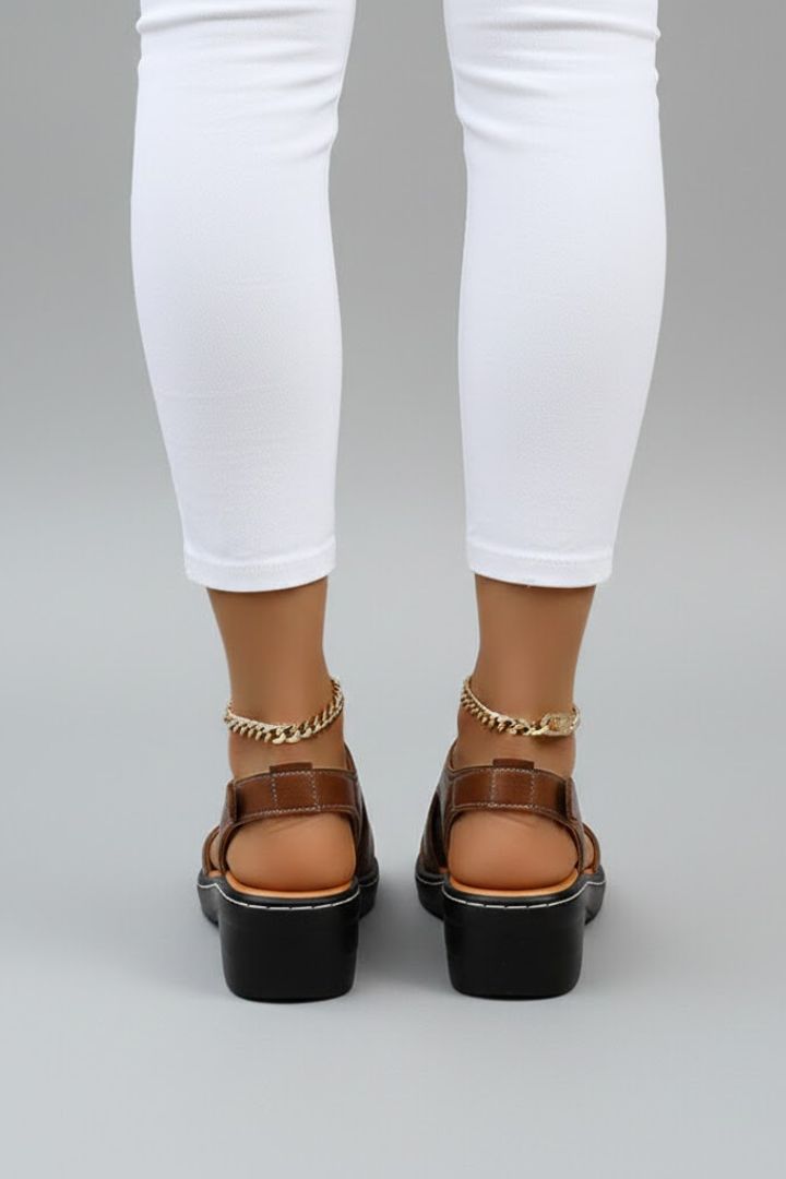 Katherine | Women’s Platform Open Toe Cutout Sandals
