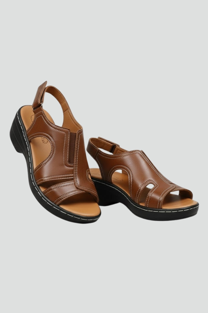 Katherine | Women’s Platform Open Toe Cutout Sandals