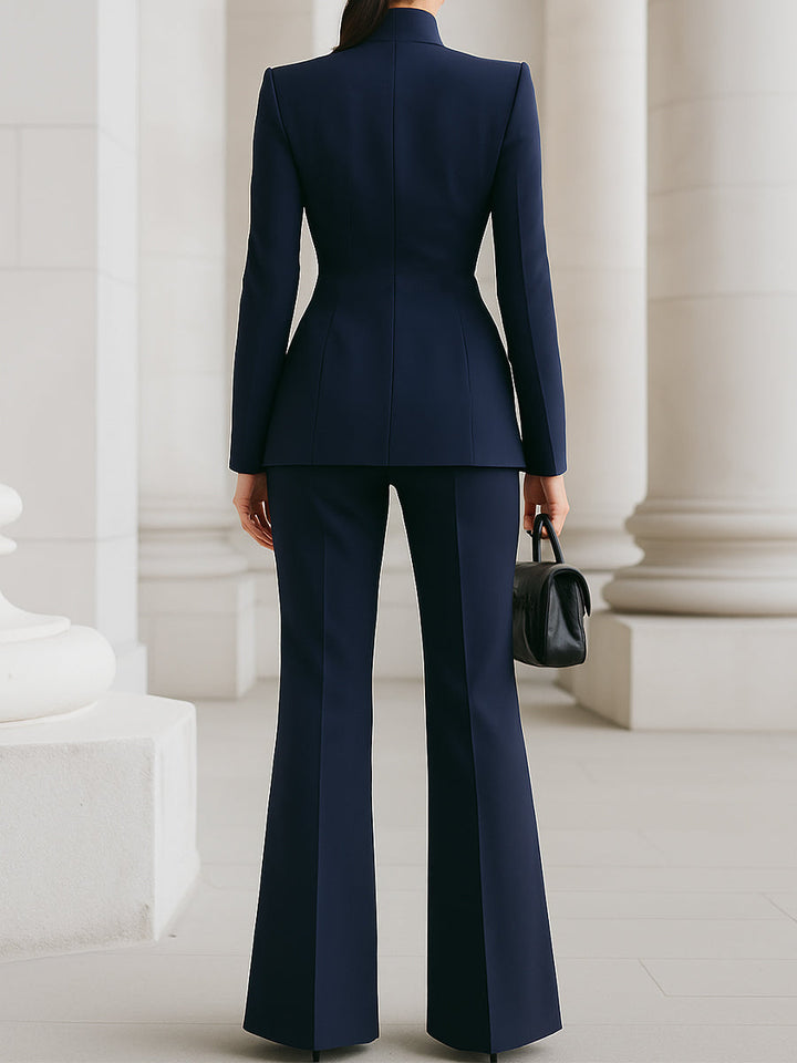 Sharie - Elegant Blazer &amp; Pant Suit Set