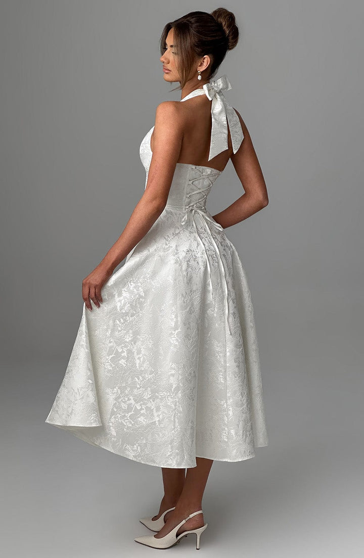Kimberly | Women’s Wedding Gues Dress Halter Midi Dress