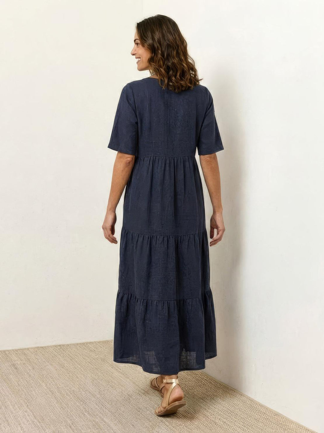 Brooklyn | Women’s Boho V Neck Tiered Maxi Dress